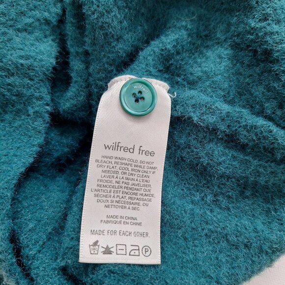 Wilfred Teal Crop Cardigan with Tartan Scottie Patch - Picture 9 of 11